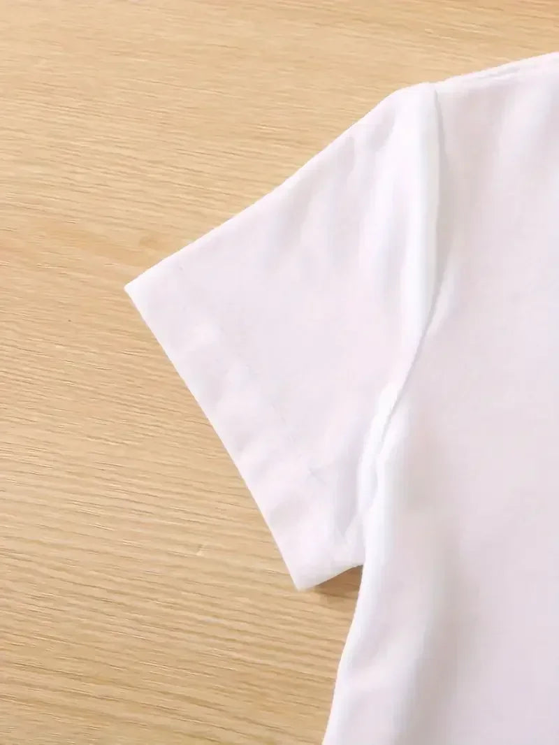 Broadcloth Floral Print Crew Neck T-Shirt