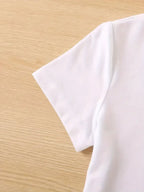Broadcloth Floral Print Crew Neck T-Shirt