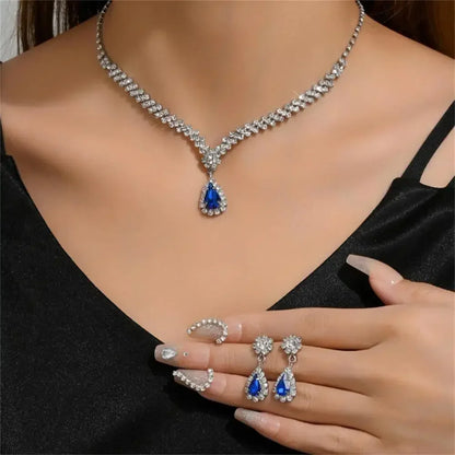 Elegant Rhinestone Jewelry Set