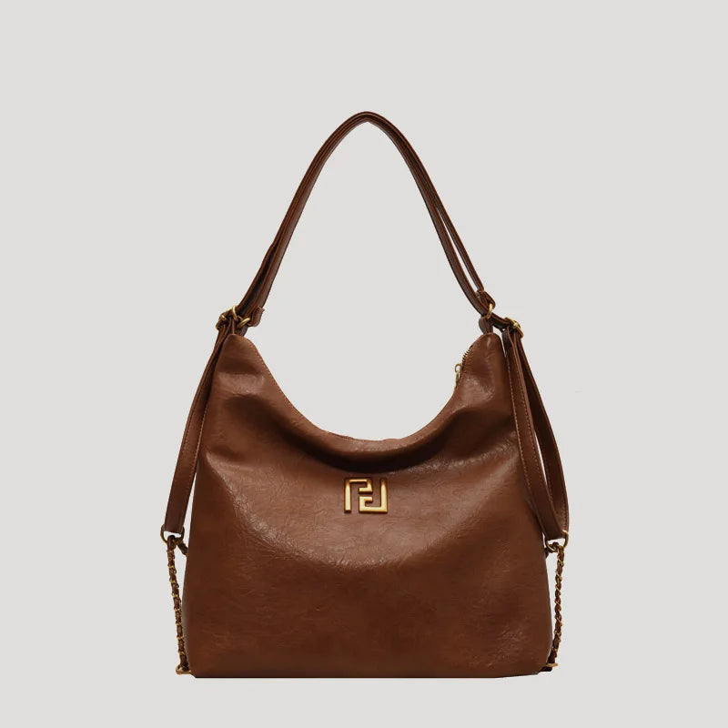 Large PU Hobos Shoulder Bag