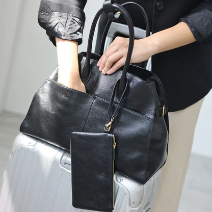 Genuine Leather Large Tote Bag