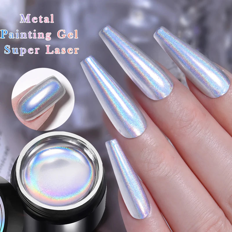 BORN PRETTY Silver Metal Effect
