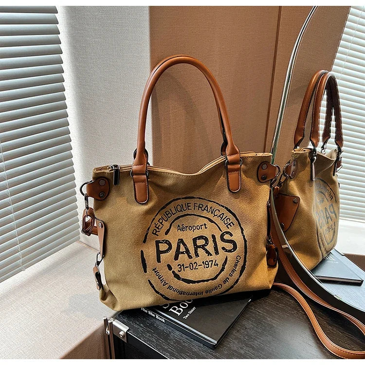 Retro Canvas Tote Bag