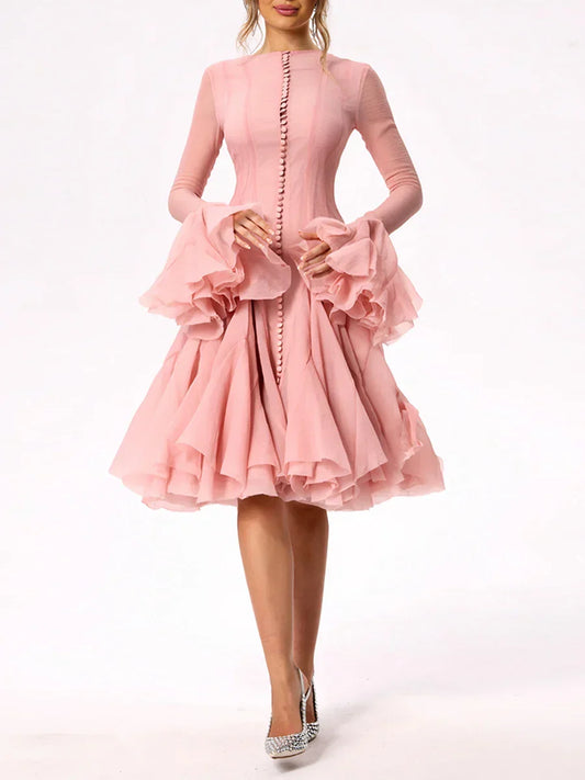 Long Sleeve Cinching Dress