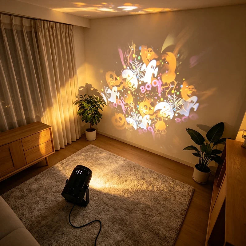 Rotating Halloween Pattern Projector