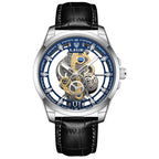 LIGE Gold Skeleton Vintage Watch