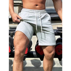 Elastic Cotton Drawstring Shorts