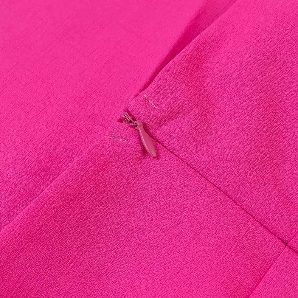 Office Patchwork Backless Suit