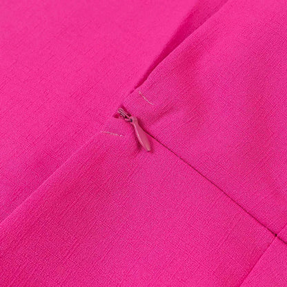 Office Patchwork Backless Suit