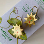 Sunflower Gold Drop Earrings
