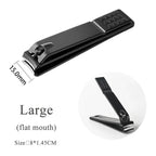 Black Nail Clippers Stainless Steel