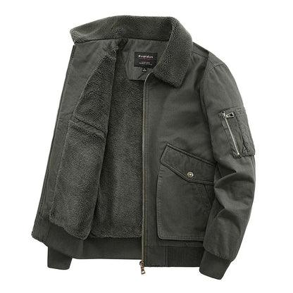 Men's Wool Collar Jacket