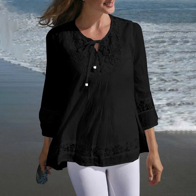 Cotton Lace Loose Top