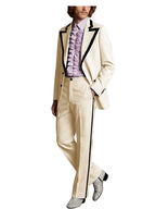 Black Trim Slim Tuxedo Suit Set