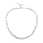 Imitation Pearl Choker Necklace