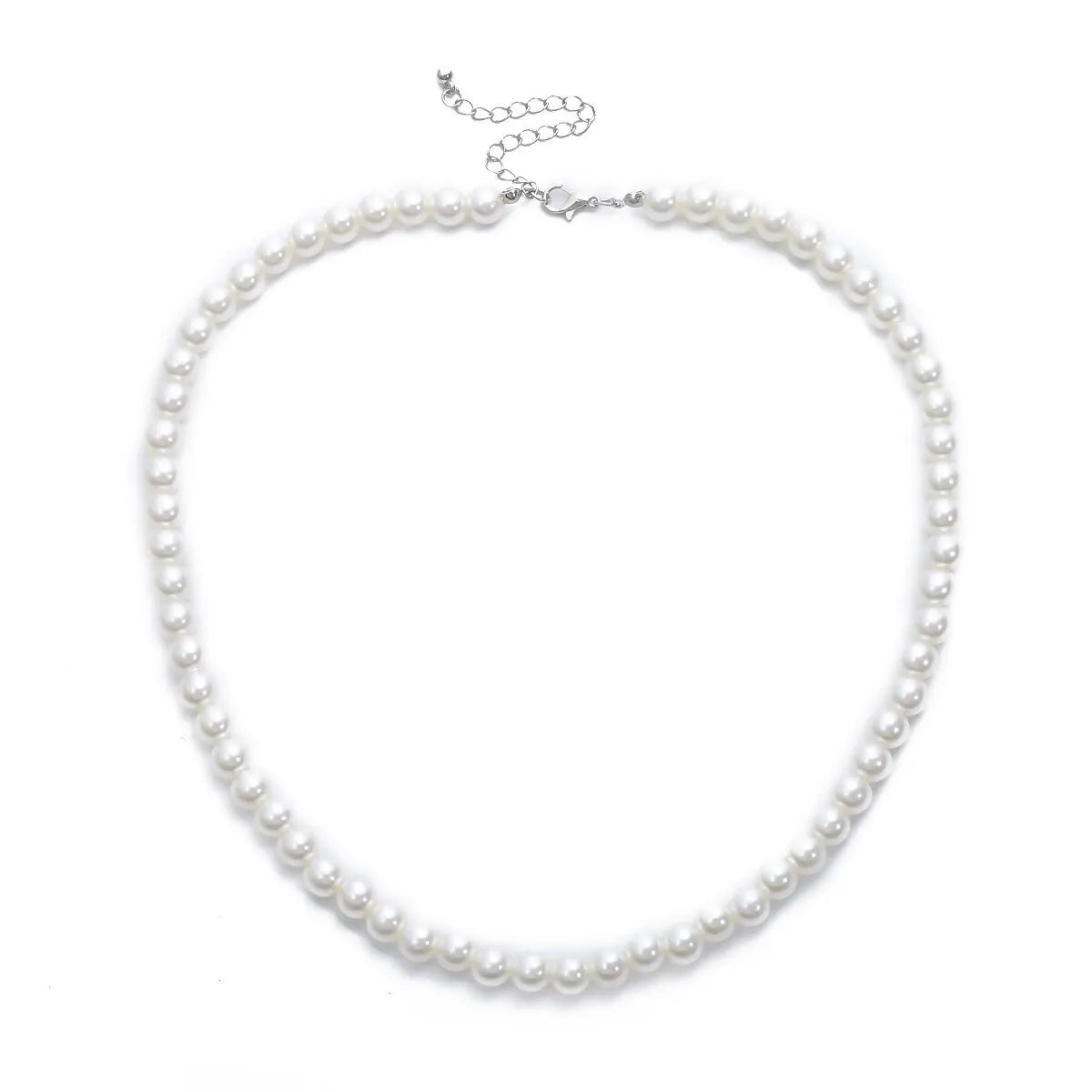 Imitation Pearl Choker Necklace