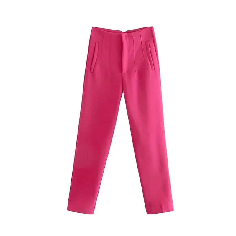 High Waist Slim Pencil Pants