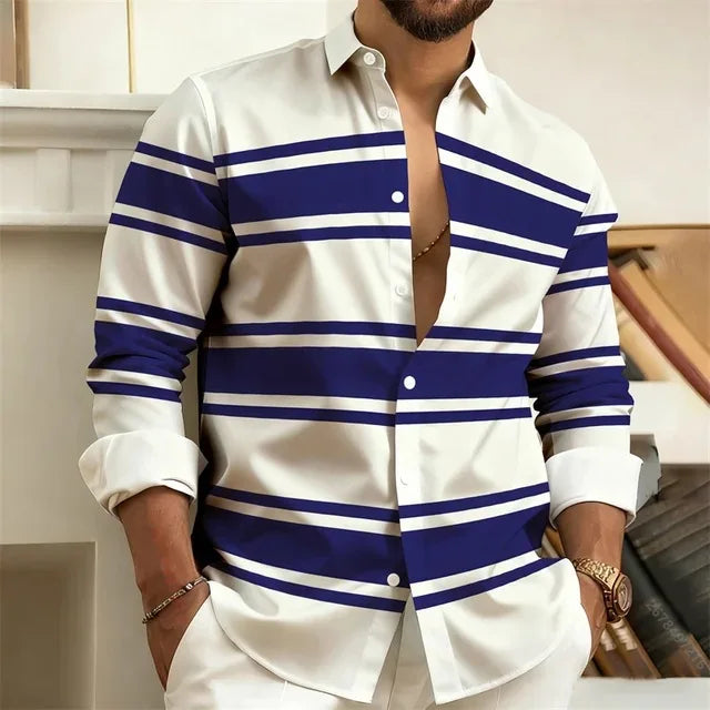 Striped Casual Full Shirt