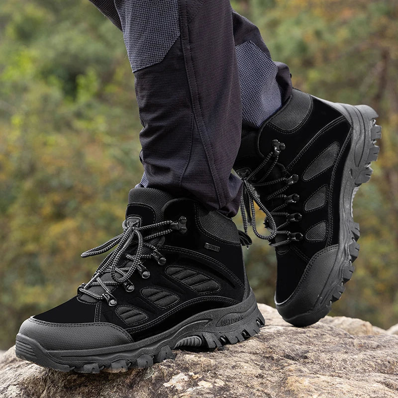 High-Top Waterproof Hiking Shoes