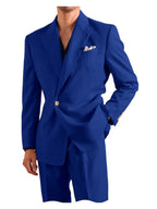 Linen Peak-Lapel One-Button Suit Set