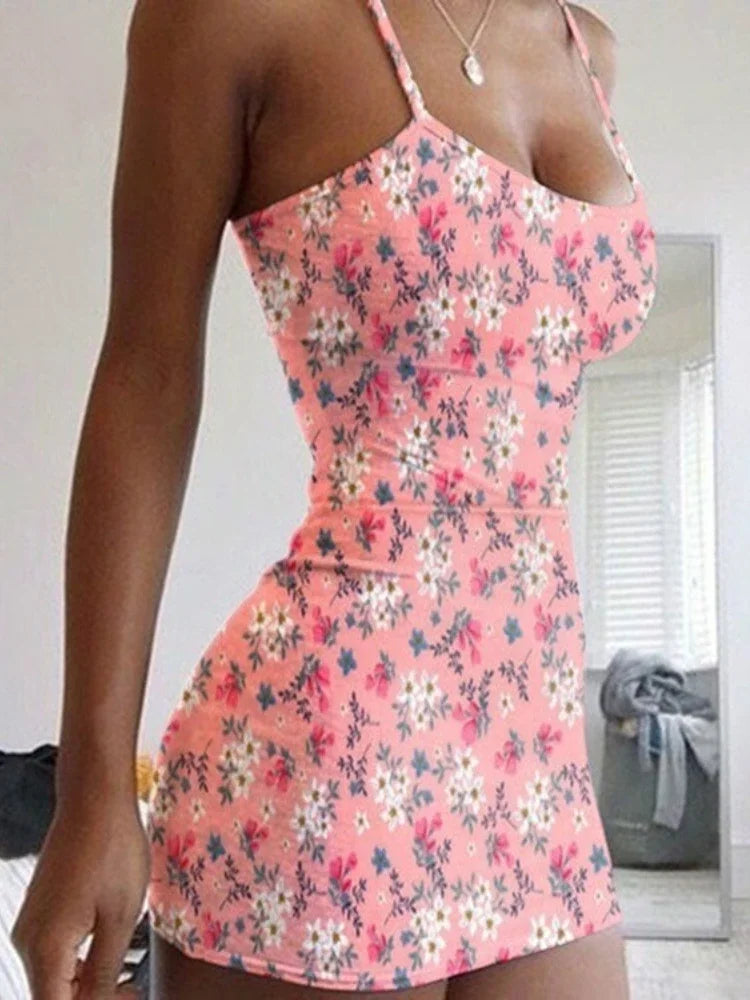 Tiny Floral Bodycon Dress
