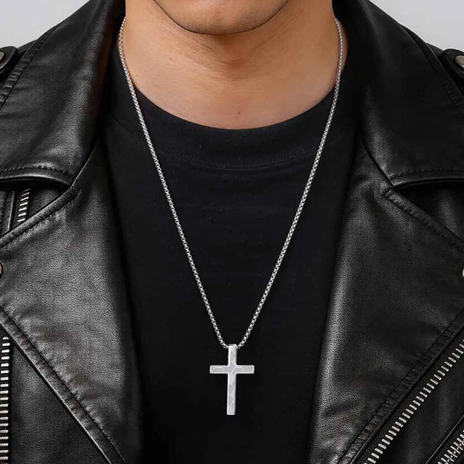 Vnox Cross Pendant Necklace