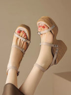 Women Cross Strap Platform Sandals