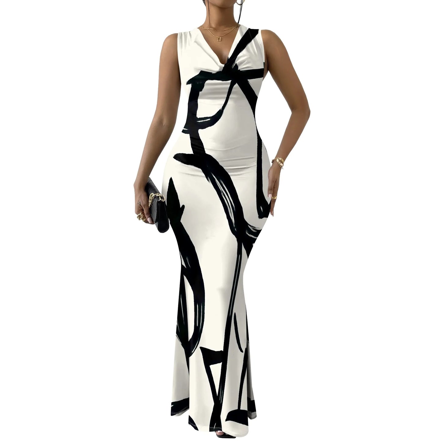 Summer Mermaid Maxi Dress