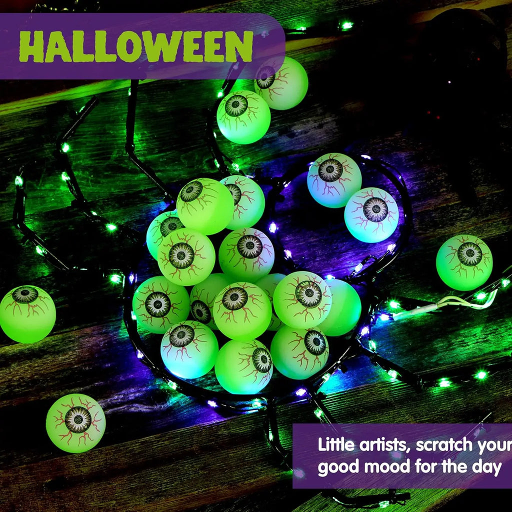 Glow-in-the-Dark Eyeball Bouncy Balls