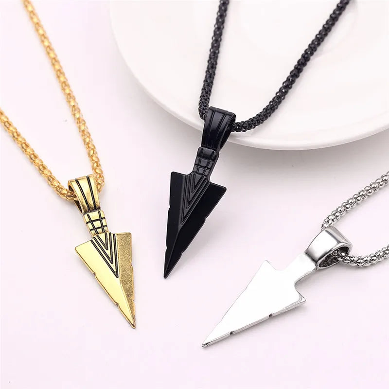 Retro Triangle Arrowhead Necklace