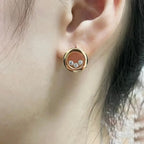 Rhinestone Stud Earrings