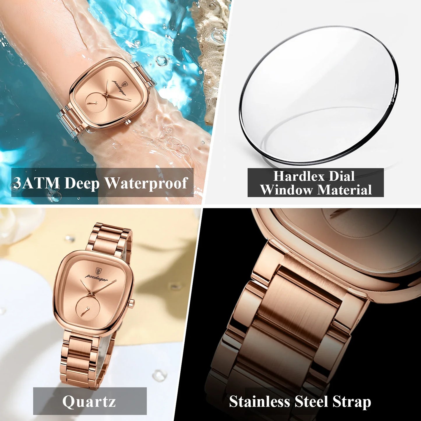 Luxury Stainless Steel Women’s Watch