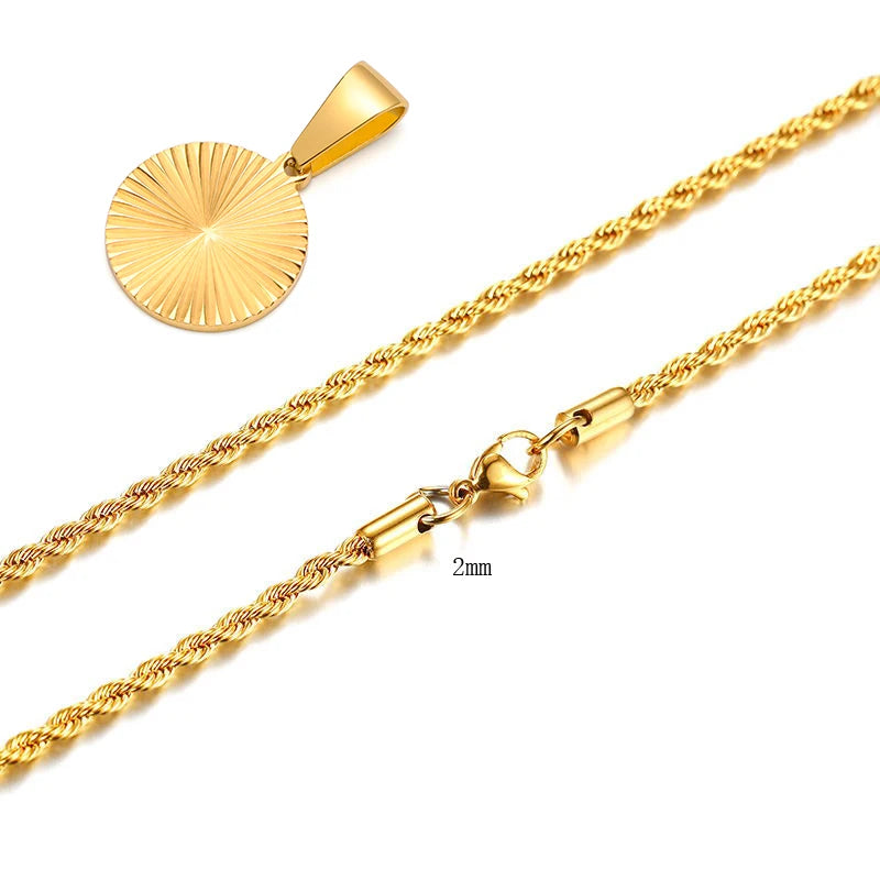 Mprainbow Sunburst Charm Necklace