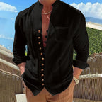 Retro Cotton Linen Shirt