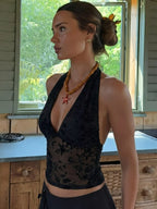 Floral Hollow Top