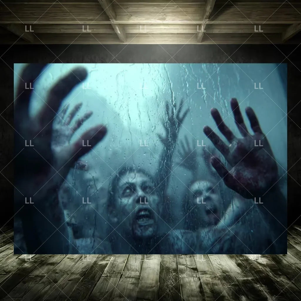 Zombie Explosion Halloween Photography Backdrop