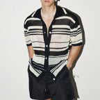 Striped Casual Knit Shirt