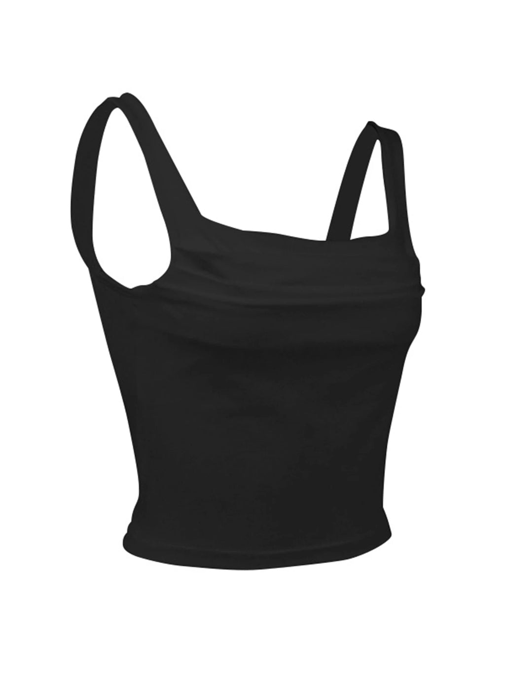 Streetwear Broadcloth Solid Tank Top