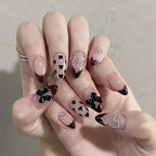 French Tip Orchid Press Nails