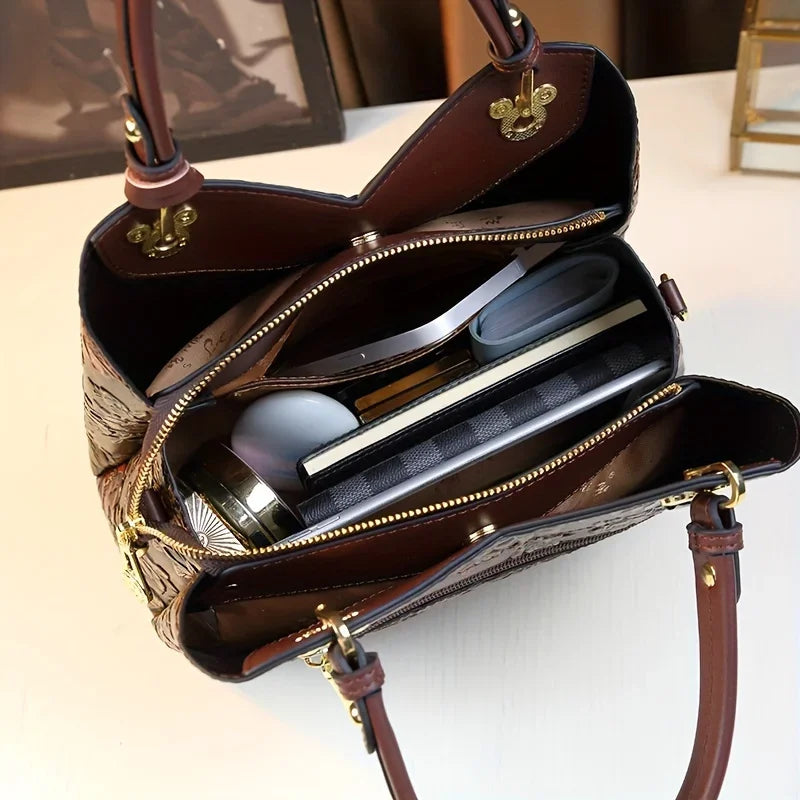 Elegant Floral Shoulder Bag