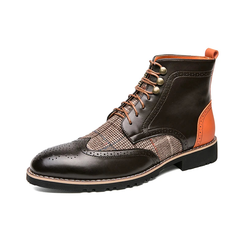 Leisure Leather High-Top Boots