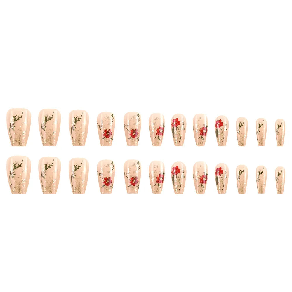 set Medium long fake nails
