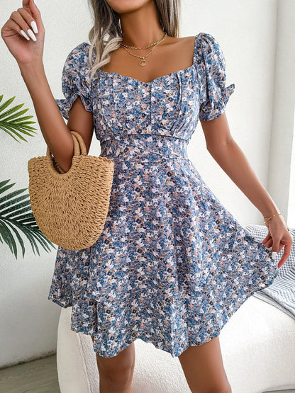 Summer Floral Swing Dress
