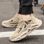 Beige Breathable Steel-Toe Boots
