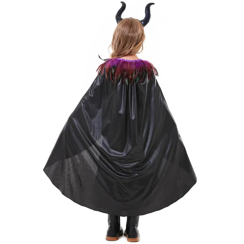Girls Witch Costume Dress Set