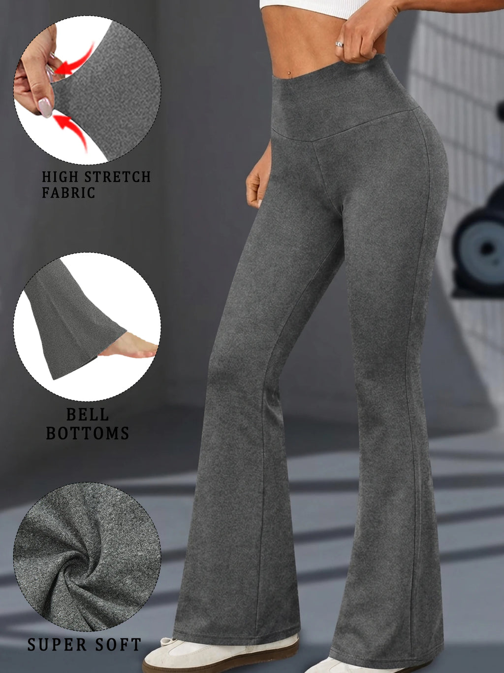 Super-Soft Bell-Bottom Yoga Leggings