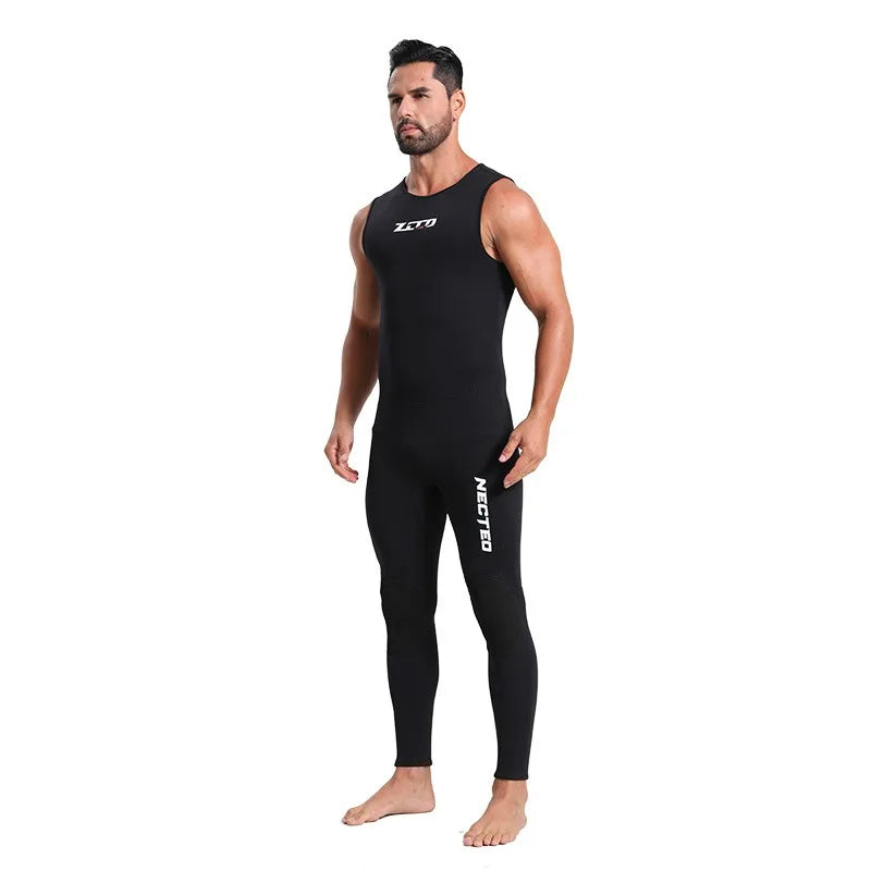 Sleeveless Freediving Neoprene Wetsuit