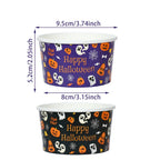 Pumpkin Ghost Paper Snack Bowls