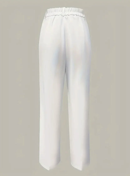 Wide Leg High Waist Suit Pants
