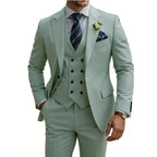 Three-Piece Double-Breasted Formal Tuxedo